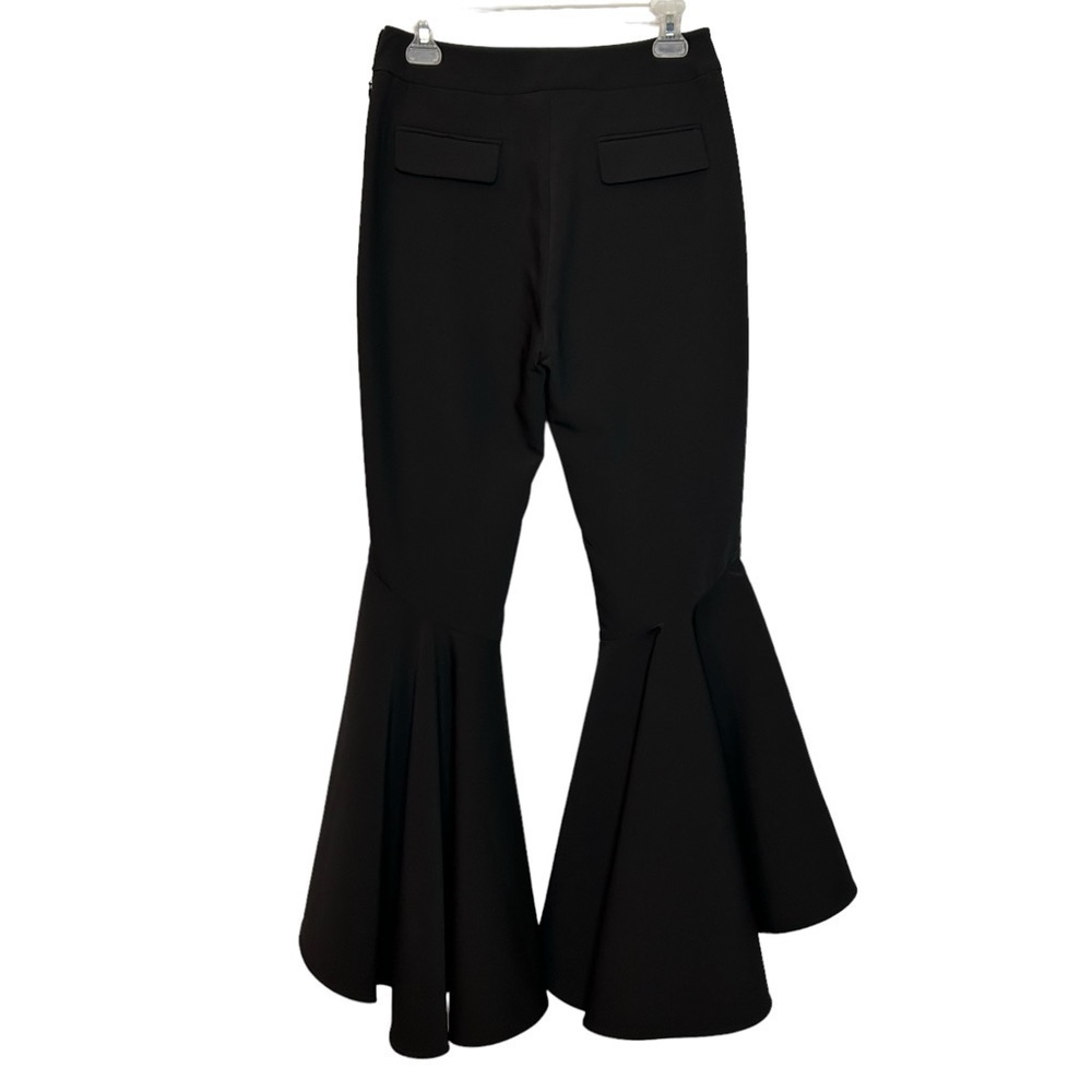 ELLERY Sinuous Cropped Bell Bottom Suit Pants Side Zip Wool Blend Sz.4 - Picture 6 of 16